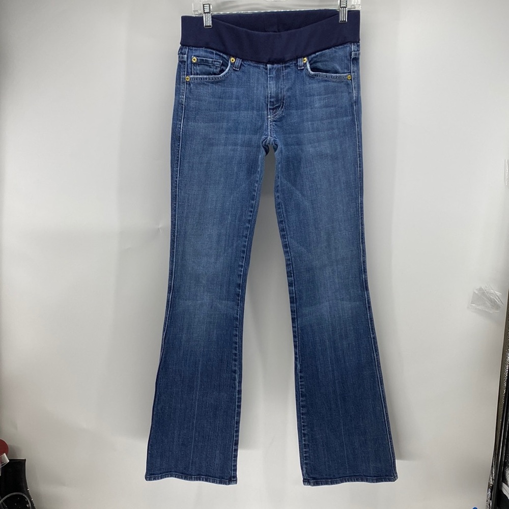 7 for all mankind maternity jeans bootcut sz 28